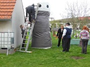 Sněhulák se změnil na Velikonočního zajíce